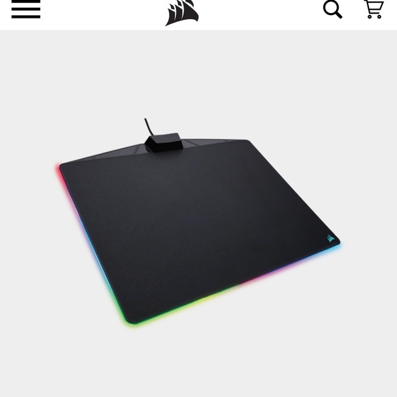 CORSAIR light-up mouse pad for computer use and gaming - Picture 1 of 5
